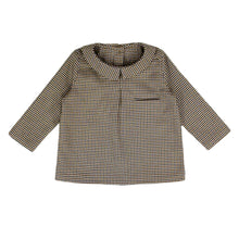 Load image into Gallery viewer, Coco Blanc Houndstooth Peter Pan Shirt