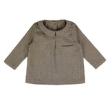Coco Blanc Houndstooth Peter Pan Shirt