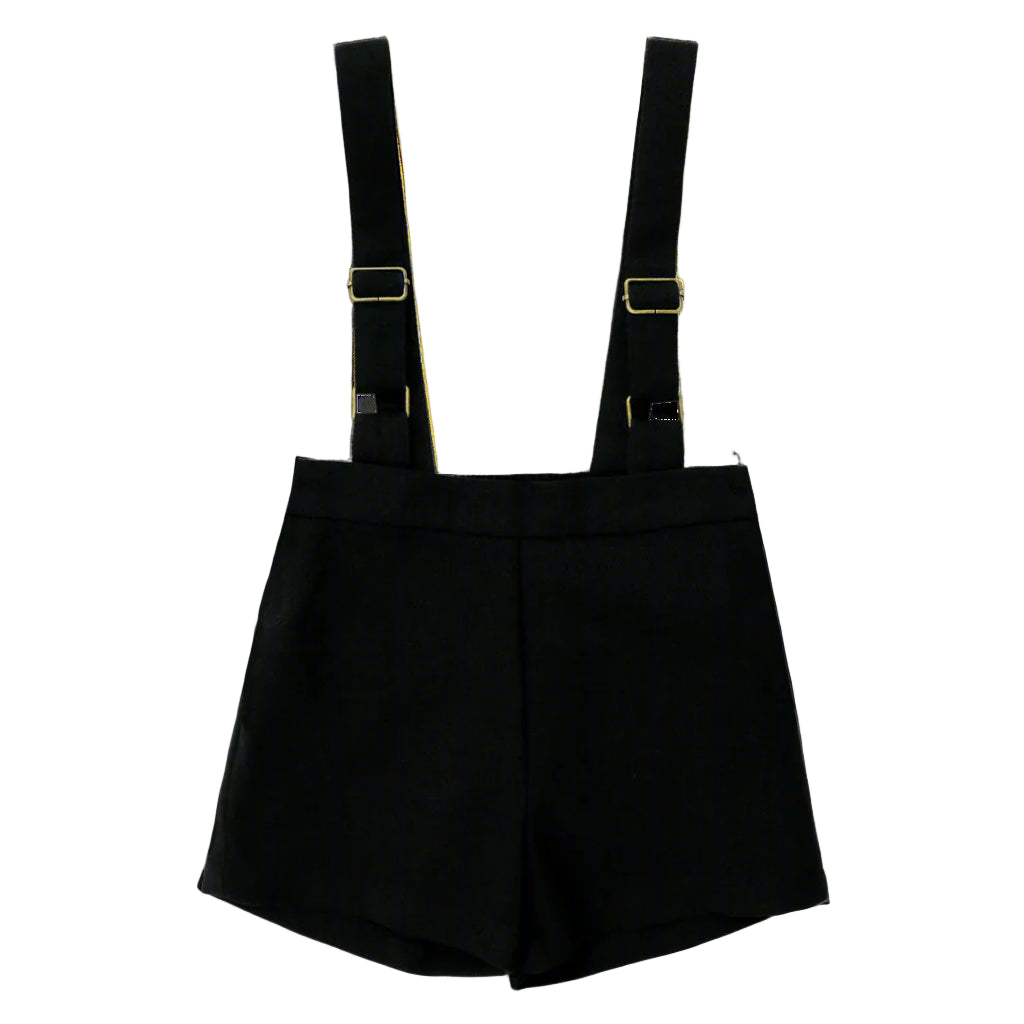Coco Blanc Black Suspender Shorts