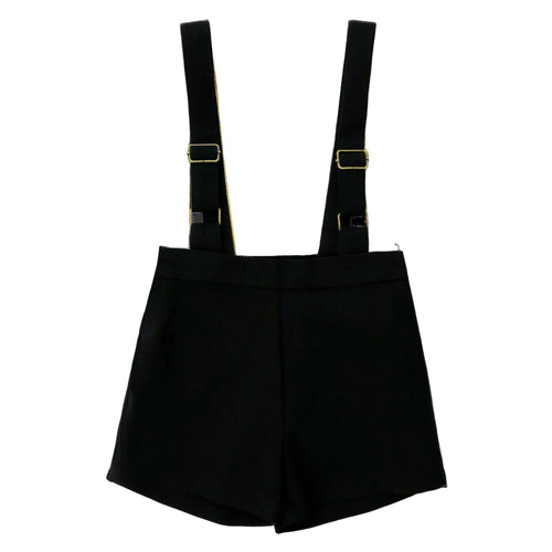 Coco Blanc Black Suspender Shorts