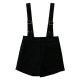 Coco Blanc Black Suspender Shorts