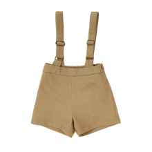 Load image into Gallery viewer, Coco Blanc Camel Suspender Shorts