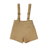 Coco Blanc Camel Suspender Shorts