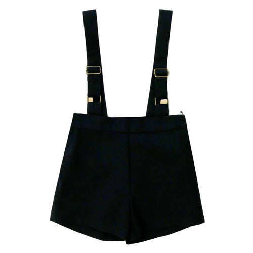 Coco Blanc Navy Suspender Shorts