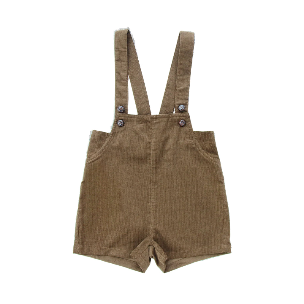 Coco Blanc Thin Corduroy Overalls - Mocha