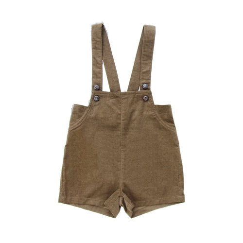 Coco Blanc Thin Corduroy Overalls - Mocha