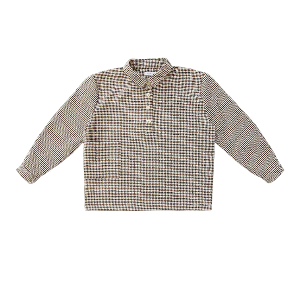 Coco Blanc Houndstooth Boxy Shirt