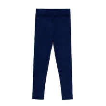 Load image into Gallery viewer, Coco Blanc Navy ribbed leggings