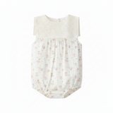 Coco Blanc Cherry Gauze Sailor Romper