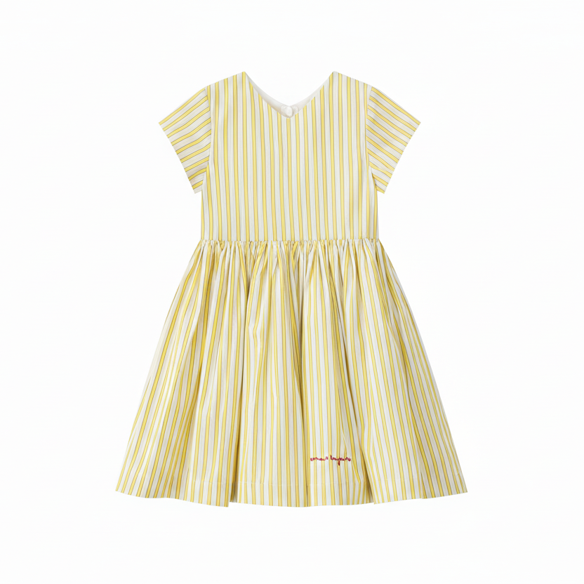 Coco Blanc Yellow Dress (Short Sleeve)