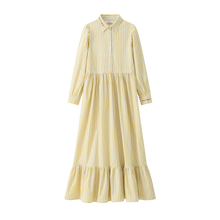 Load image into Gallery viewer, Coco Blanc Shirt Dress - Striped Yellow