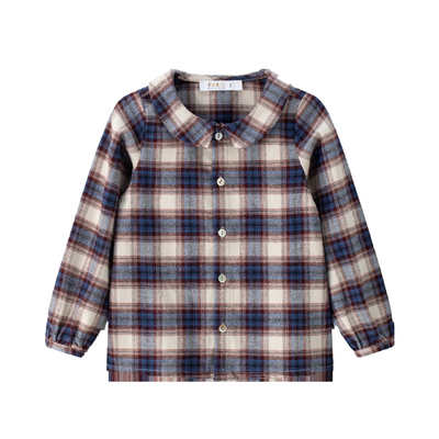 Coco Blanc Plaid Shirt - Burgundy/Blue