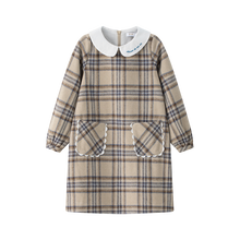 Load image into Gallery viewer, Coco Blanc Plaid A-Line Dress