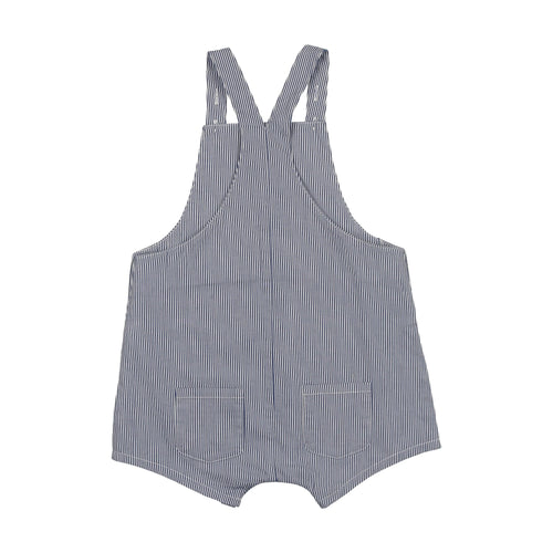 Coco Blanc Dressy Overalls - Blue Striped