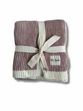 Load image into Gallery viewer, Little Threads Rose Ribbed Knit Blanket