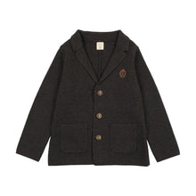 Load image into Gallery viewer, Lil Legs Crest Knit Blazer - Dark Grey