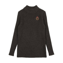 Load image into Gallery viewer, Lil Legs Crest Knit Mockneck - Grey