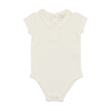 Lil legs Collar Onesie - Winter White