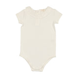 Lil Legs Ruffle Collar Onesie - Cream