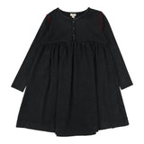 Lil Legs Contrast Stitch Dress - Black Wash