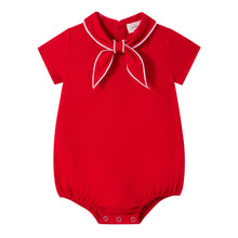 Load image into Gallery viewer, Limonana Coastal Girls Romper - Red