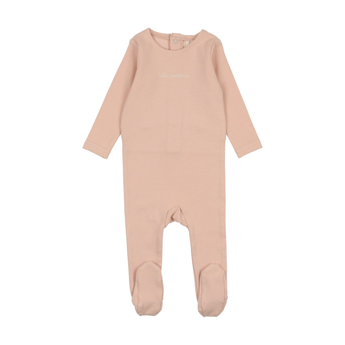 Lillette Knit Footie - Soft Pink