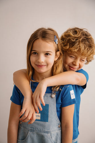 Heven Girls Short Sleeved T-shirt - Blue (H58)