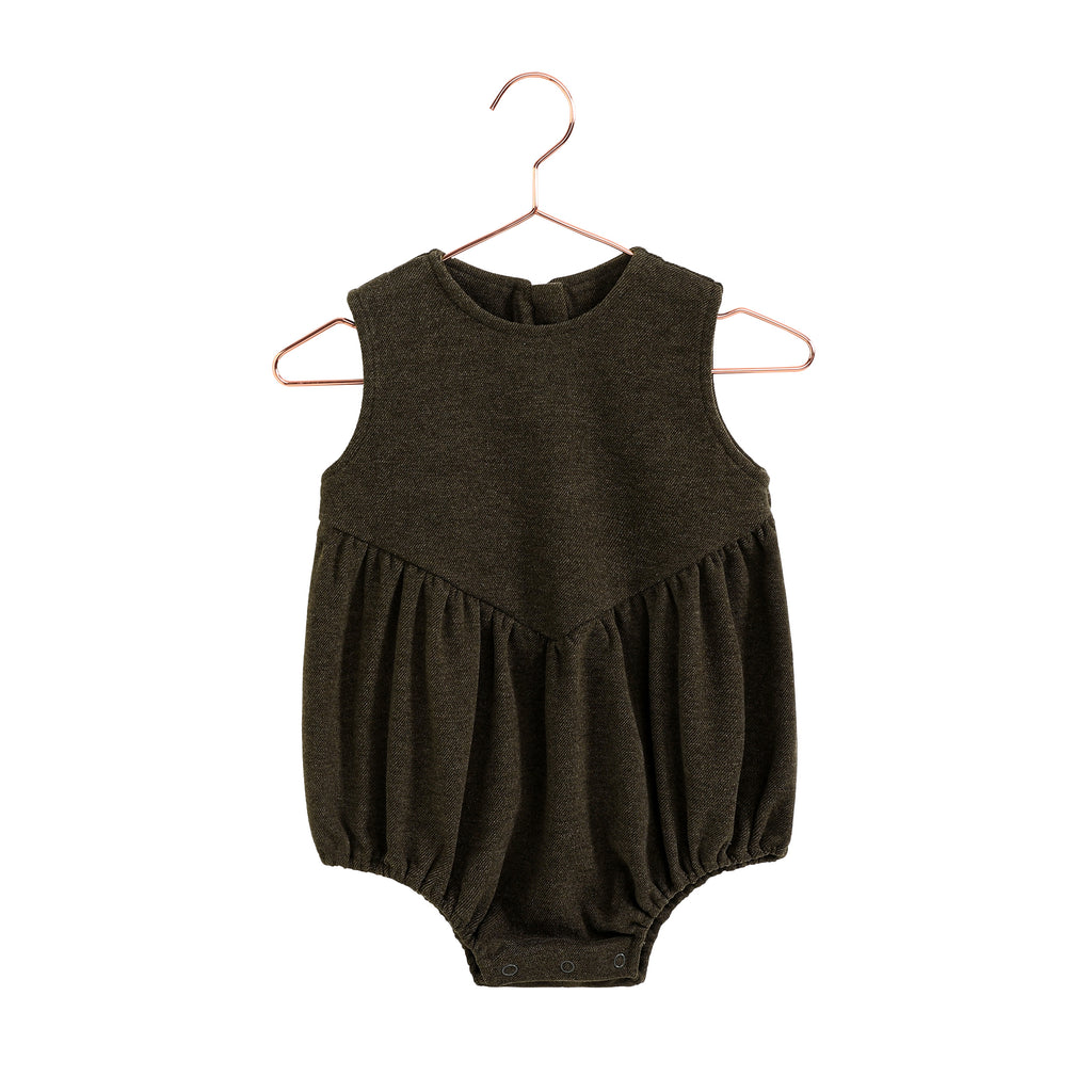 Retro Kid Camille Baby Romper - Brown