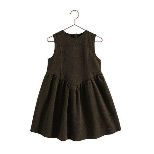 Retro Kid Camille Sleeveless Dress - Brown
