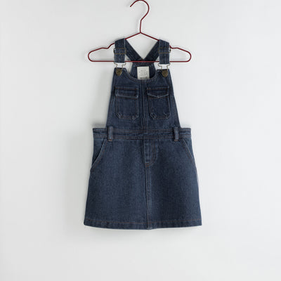 Please Mom Denim Cargo Dungaree Dress