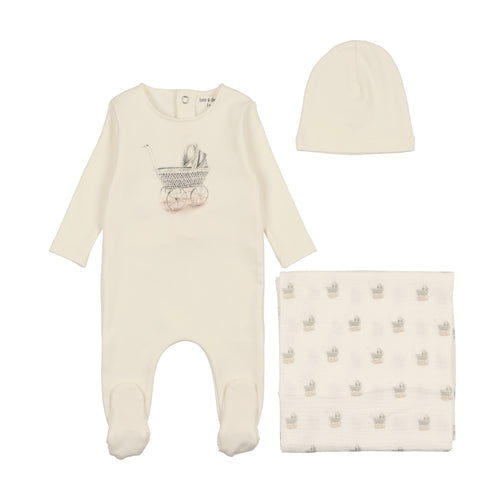 Bee & Dee Bee & Dee Center Print Carriage Set - Snow White Girls