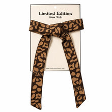 Load image into Gallery viewer, Limited Edition Leopard Knit Bow - Brown