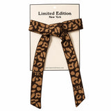 Limited Edition Leopard Knit Bow - Brown
