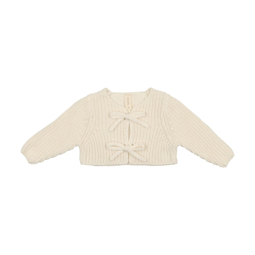 Lil Legs Chunky Knit Shrug Cream Girl