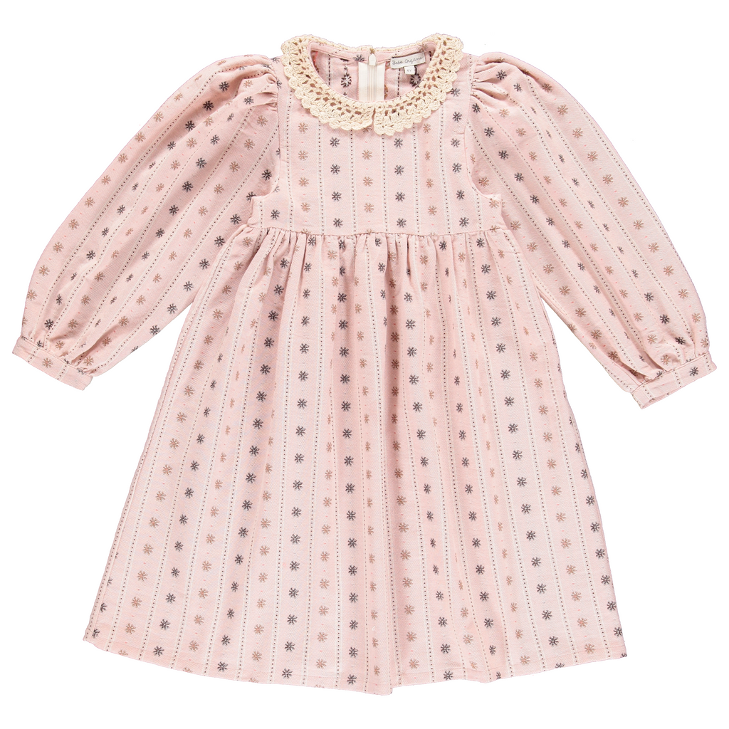 Bebe Organic Claire Dress - Floral Jacquard
