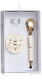 Adora Classic Vanilla Gold Ombre Pacifier Clip and Pacifier