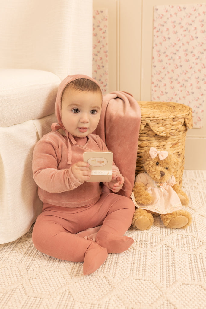 Bee & Dee Classic Stitch Wrap Two Piece Set - Dusty Pink