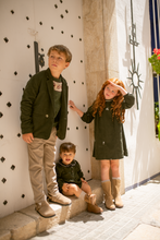 Load image into Gallery viewer, Orange Dimanche Corduroy Embroidered Dress - Green