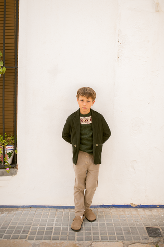 Orange Dimanche Corduroy Blazer - Green