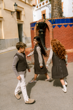 Load image into Gallery viewer, Orange Dimanche Pleated Dress - Brown