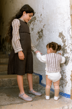 Load image into Gallery viewer, Orange Dimanche Pleated Dress - Brown