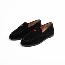 Load image into Gallery viewer, Camille Shoes Clunky Stellar - Black Suede