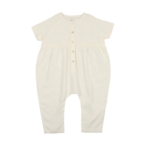 Coco Blank Long Linen Romper