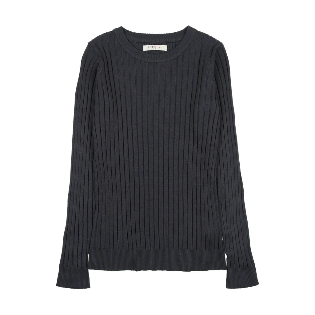 Coco Blanc Ribbed Crew Sweater