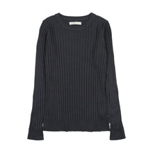 Load image into Gallery viewer, Coco Blanc Ribbed Crew Sweater