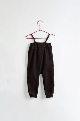 Please Mom Cocoa Corduroy Romper