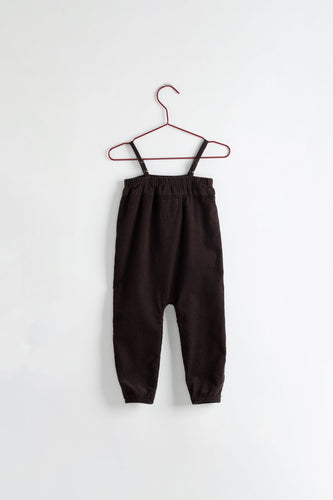 Please Mom Cocoa Corduroy Romper