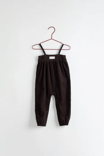 Please Mom Cocoa Corduroy Romper