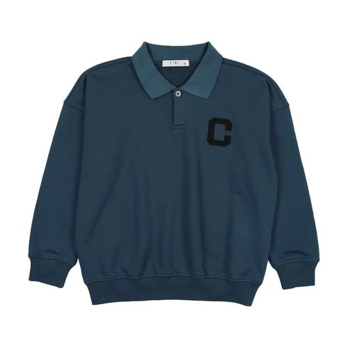Coco Blanc Boys Polo BLUE