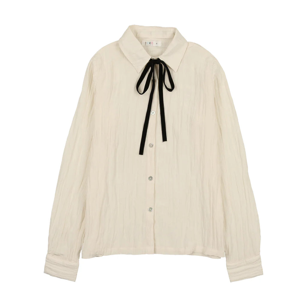 Coco Blanc Blouse With Tie